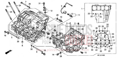 CARTER MOTEUR CBR1000RR8 de 2008